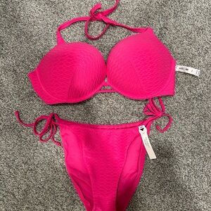 Vibrant Pink Women's Bikini Set